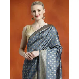 Desi Fusion Woven Design Zari Banarasi Saree-picture-35