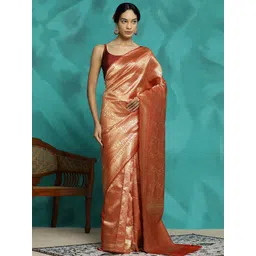 Desi Fusion Woven Design Zari Banarasi Saree-picture-18