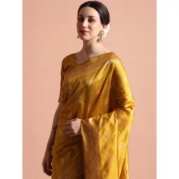 Desi Fusion Woven Design Zari Banarasi Saree-picture-24