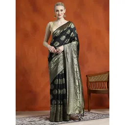 Desi Fusion Woven Design Zari Banarasi Saree-picture-32
