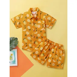 Desi Soota Boys Printed Shirt Collar Pure Cotton Clothing Set-picture-35