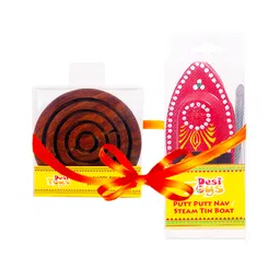 Desi Toys Steam Toy Boat & Labyrinth Game Combo - Red & Brown-picture-18