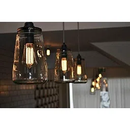 Desidiya ® Edison Tungsten Filament Antique Glass Light Bulbs Vintage Base E27 Bulb Yellow Light for Home Decoration, Living Room, Hall, Balcony, Restaurant Bar Lighting (Pack of 2). image 5