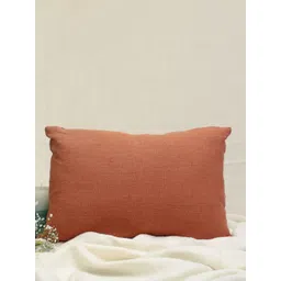 DESIGN GAATHA Brown & Green Floral Linen Rectangle Cushion Covers image 4