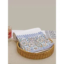 DESIGN GAATHA Coffee Brown & White Floral Printed Cotton 210 GSM Bath Towel-picture-16