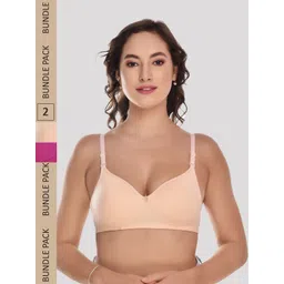Designer Bugs Pack of 2 Cotton Super Support Lightly Padded Bra-picture-20
