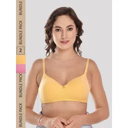 Designer Bugs Pack of 2 Cotton Super Support Padded Bra-picture-33