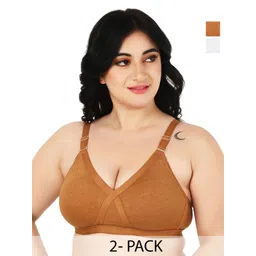 Designer Bugs Pack Of 2 Full Coverage Seamless T-shirt Bra-picture-18