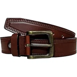 designer select Men's Genuine Leather Belt Branded, Jeans Leather Belt for Men, Brown Casual/Formal Premium Lether Belt-picture-12