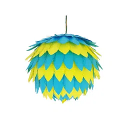 Designers Collection Blue Wood Ceiling Lamp-picture-37