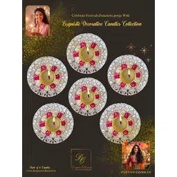 Designers Collection White & Pink 6 pieces Jar Candle-picture-23