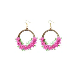 Designers Collection Women Pink Earrings-picture-31