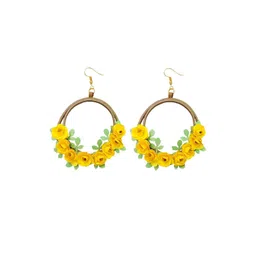Designers Collection Women Yellow Earrings-picture-20