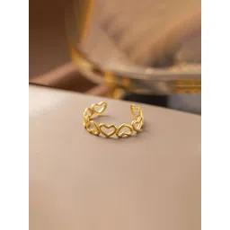 Designs & You Gold-Plated Anti-Tarnish Finger Ring-picture-35