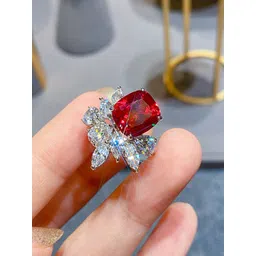 Designs & You Silver-Plated American Diamond-Studded Finger Ring-picture-19