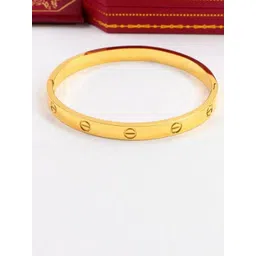 Designs By Jewels Galaxy Women Gold-Toned Brass Gold-Plated Bangle-Style Bracelet-picture-36