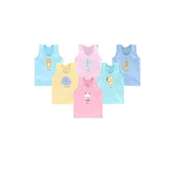 DESNUDA Kids Pack of 6 Cotton Vest-picture-31