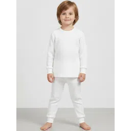 DESNUDA Kids Ribbed Cotton Round Neck Thermal Set-picture-27