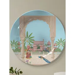 DESSINE ART Blue Rajasthani Fort Printed Ceramic Wall Paintings-image-41