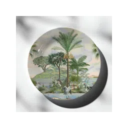 DESSINE ART Green Forest Landscape Decorative Wall Plate-image-16