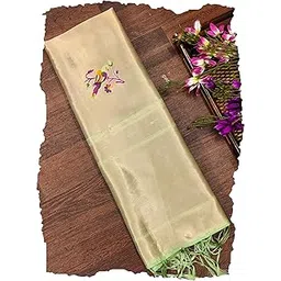 devangi Women's Woven Banarasi Silk Dupatta/Chunni For Women, Floral Print 1 Meter Wide and 2.3 Meter Length Printed Designer Dupatta/Chunni For Girls-picture-12