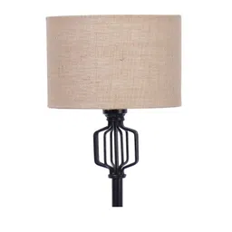 Devansh Beige & Black Iron Floor Lamp With Shade image 2