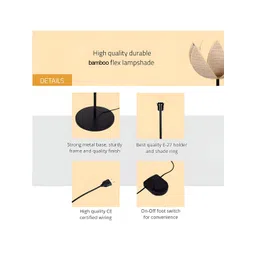 Devansh Beige Bamboo Rose Floor Lamps-picture-58