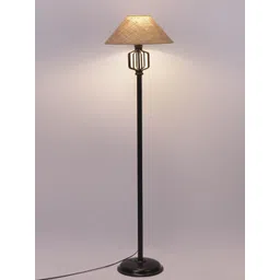 Devansh Beige Iron Floor Lamp with Jute Shade image 3