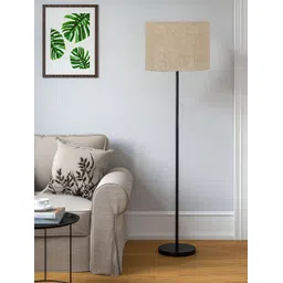 Devansh Beige Iron Floor Lamp With Shade-image-15