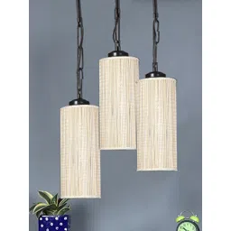 Devansh Beige Solid Cylindrical Cluster Hanging Lamp-picture-44