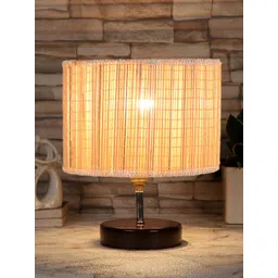 Devansh Beige Solid Cylindrical Table Lamp-picture-20