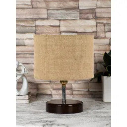 Devansh Beige Solid Cylindrical Table Lamp-picture-17