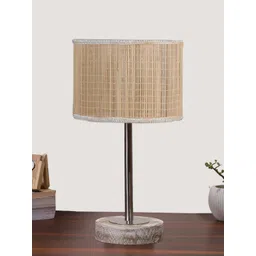 Devansh Beige Wood Abstract Shaped Table Lamp-image-43
