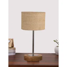 Devansh Beige Wood Abstract Shaped Table Lamp-image-49