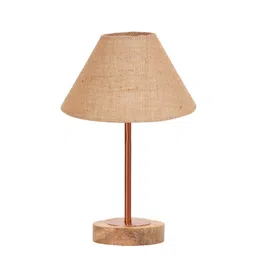 Devansh Beige Wood Abstract Shaped Table Lamp-image-46
