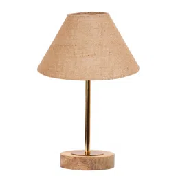 Devansh Beige Wood Abstract Shaped Table Lamp-image-45