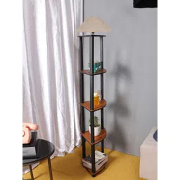 Devansh Beige Wooden Frustum Floor Lamp-image-14