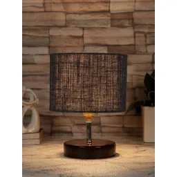 Devansh Black & Brown Solid Table Lamps-picture-36