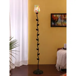 Devansh Black & White Leaf Floor Lamps-picture-31