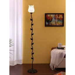 Devansh Black & White Leaf Floor Lamps-picture-33