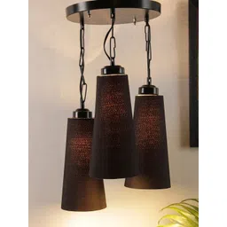 Devansh Black Conical Cluster Ceiling Lamp-picture-49