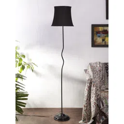 Devansh Black Cotton Shade with Iron Floor Lamp-picture-52