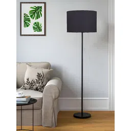 Devansh Black Cylindrical Wooden FloorLamps-picture-46