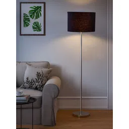 Devansh Black Floor Lamp Steel Base image 2