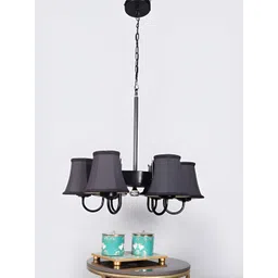 Devansh Black Iron Contemporary Ceiling Lamp image 1