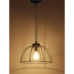 Devansh Black Semi-Sphere Iron Hanging Lamp-picture-36