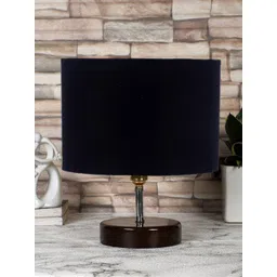 Devansh Black Solid Cylindrical Table Lamp-picture-10