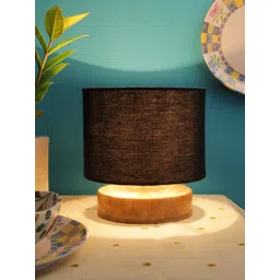 Devansh Black Solid Cylindrical Table Lamp-image-19