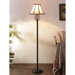 Devansh Black Solid Traditional Floor Lamp with Shade-picture-21