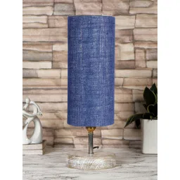 Devansh Blue & White Wooden Table Lamp-picture-15